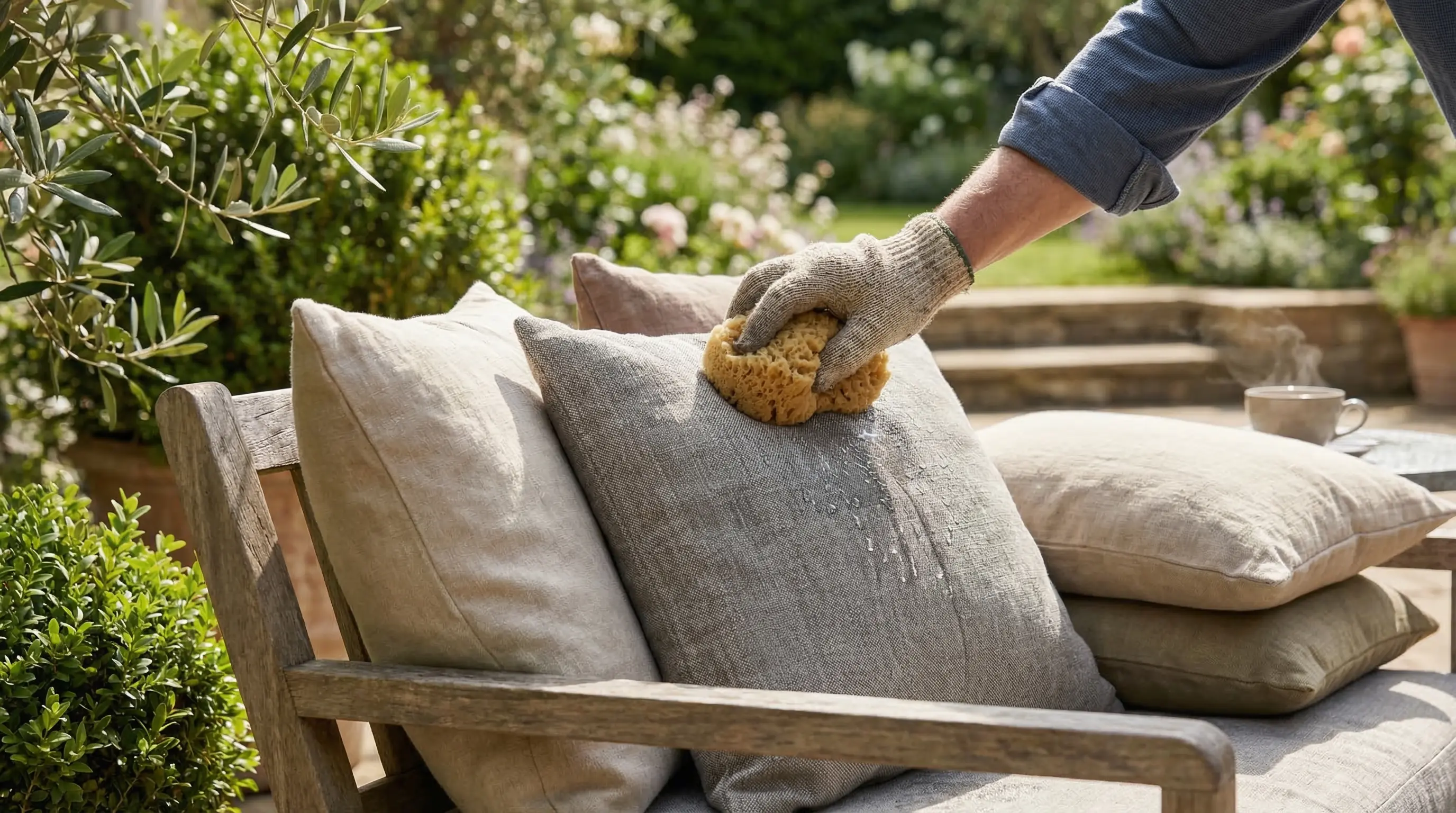 Washing your garden cushions: how do you do it safely and smartly?