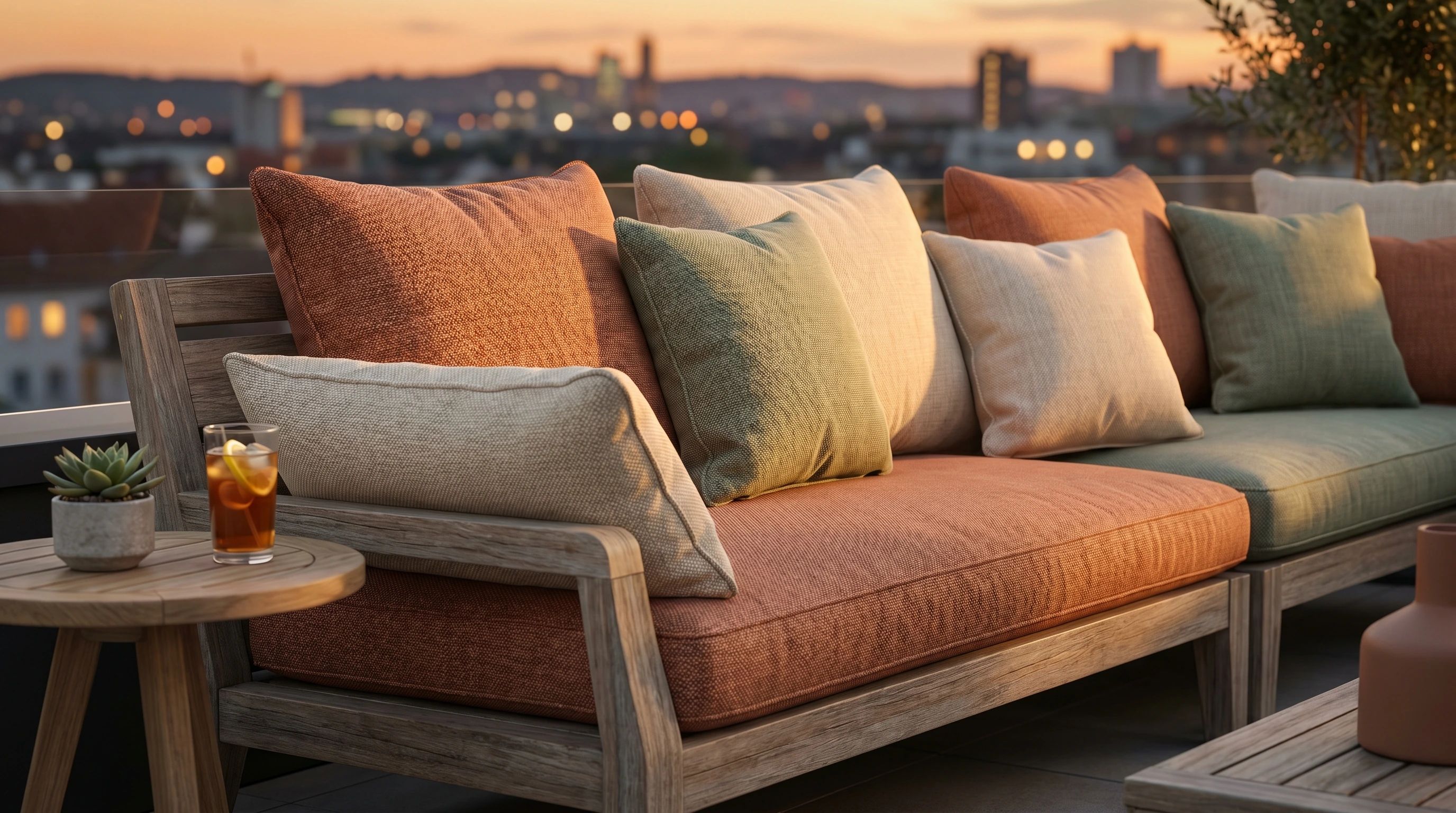 How to choose the perfect cushions for your roof terrace, balcony or veranda