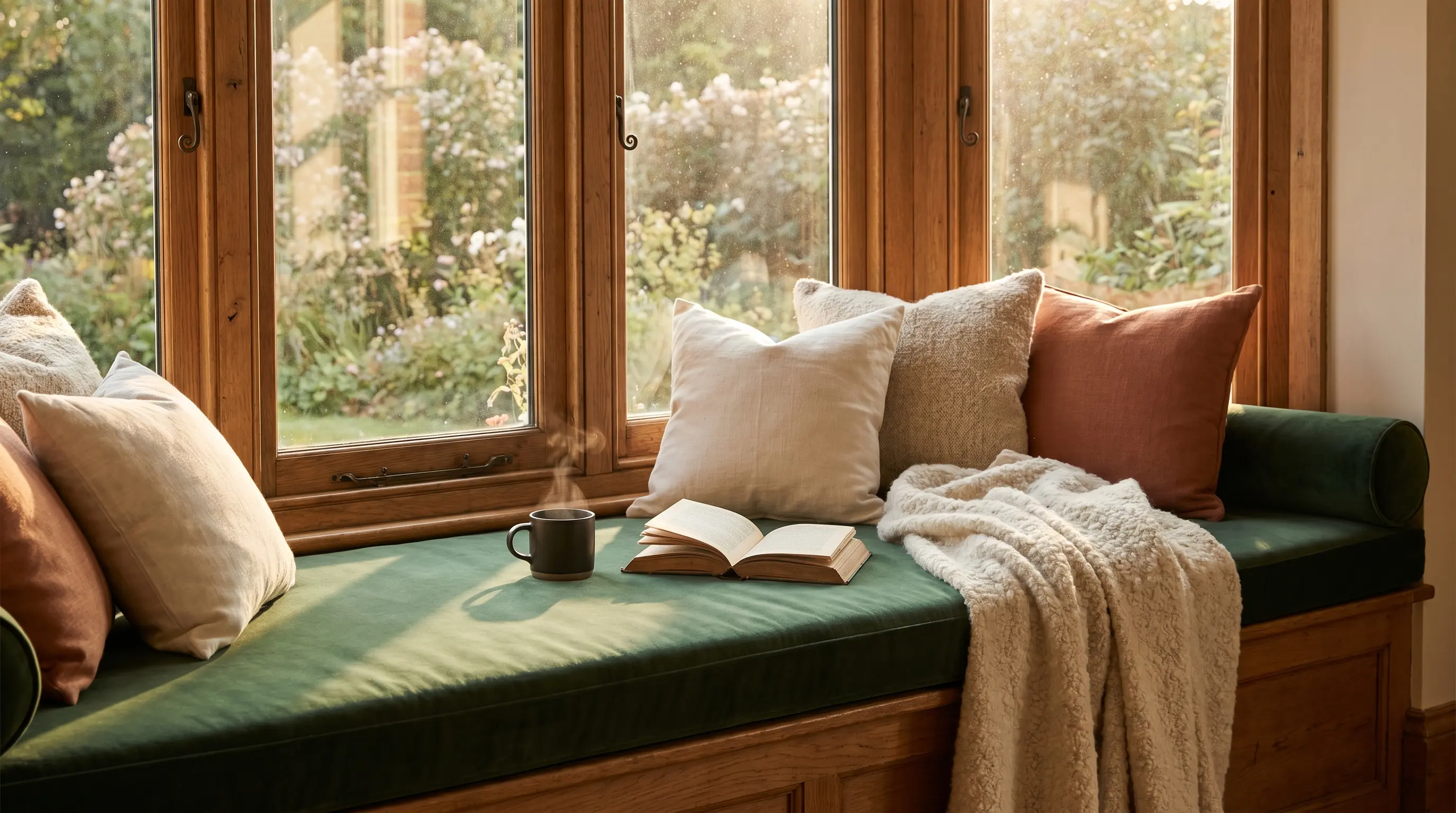 Create a cosy seating area: how custom cushions transform your reading nook or lounge space